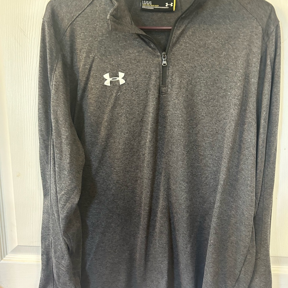 Under Armour Gray Quarter-Zip Jacket